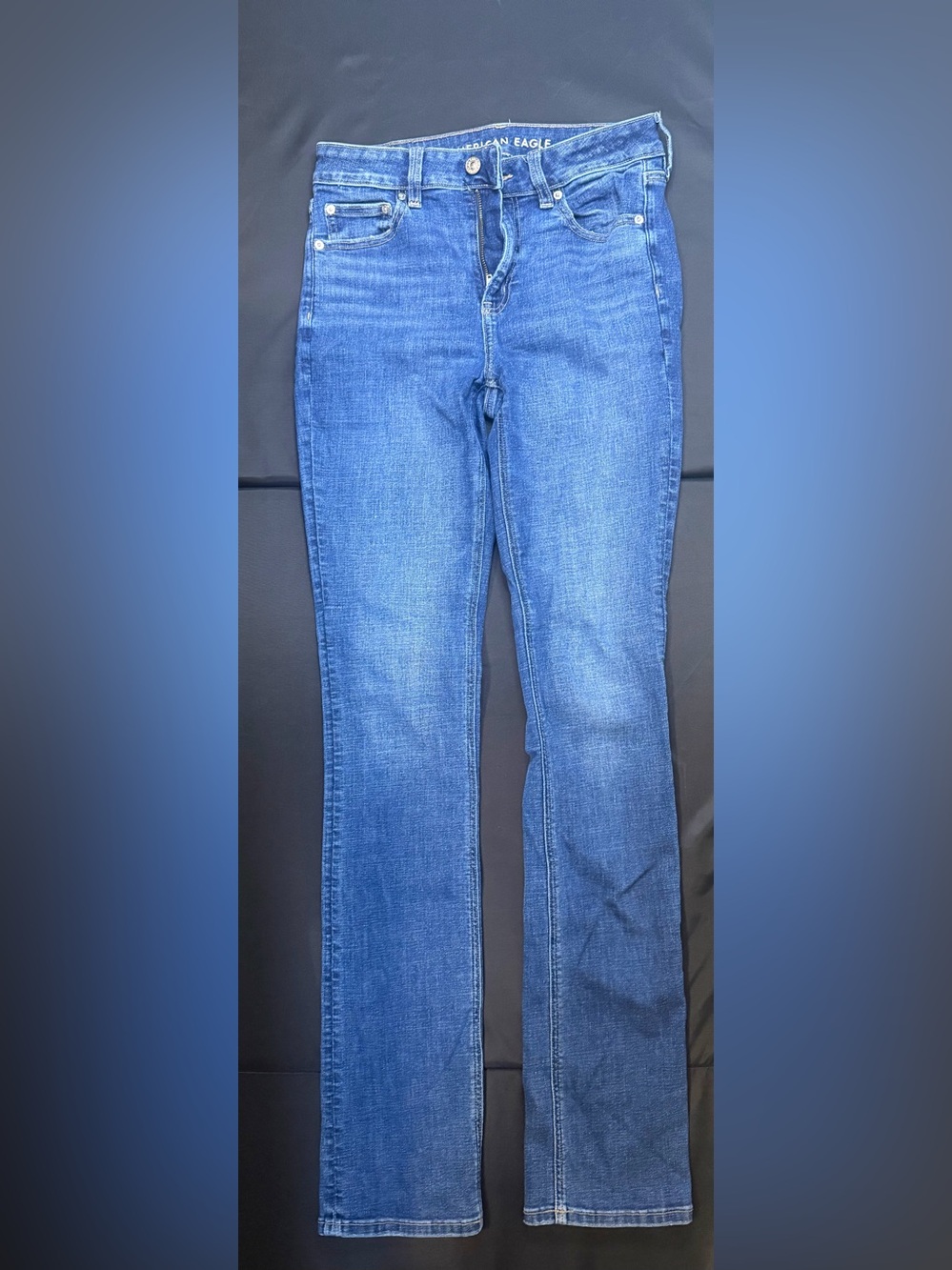 American Eagle Outfitters Slim Straight Blue Denim Jeans